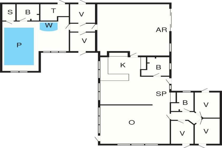 Five-Bedroom Holiday Home In Lokken 3 Екстер'єр фото